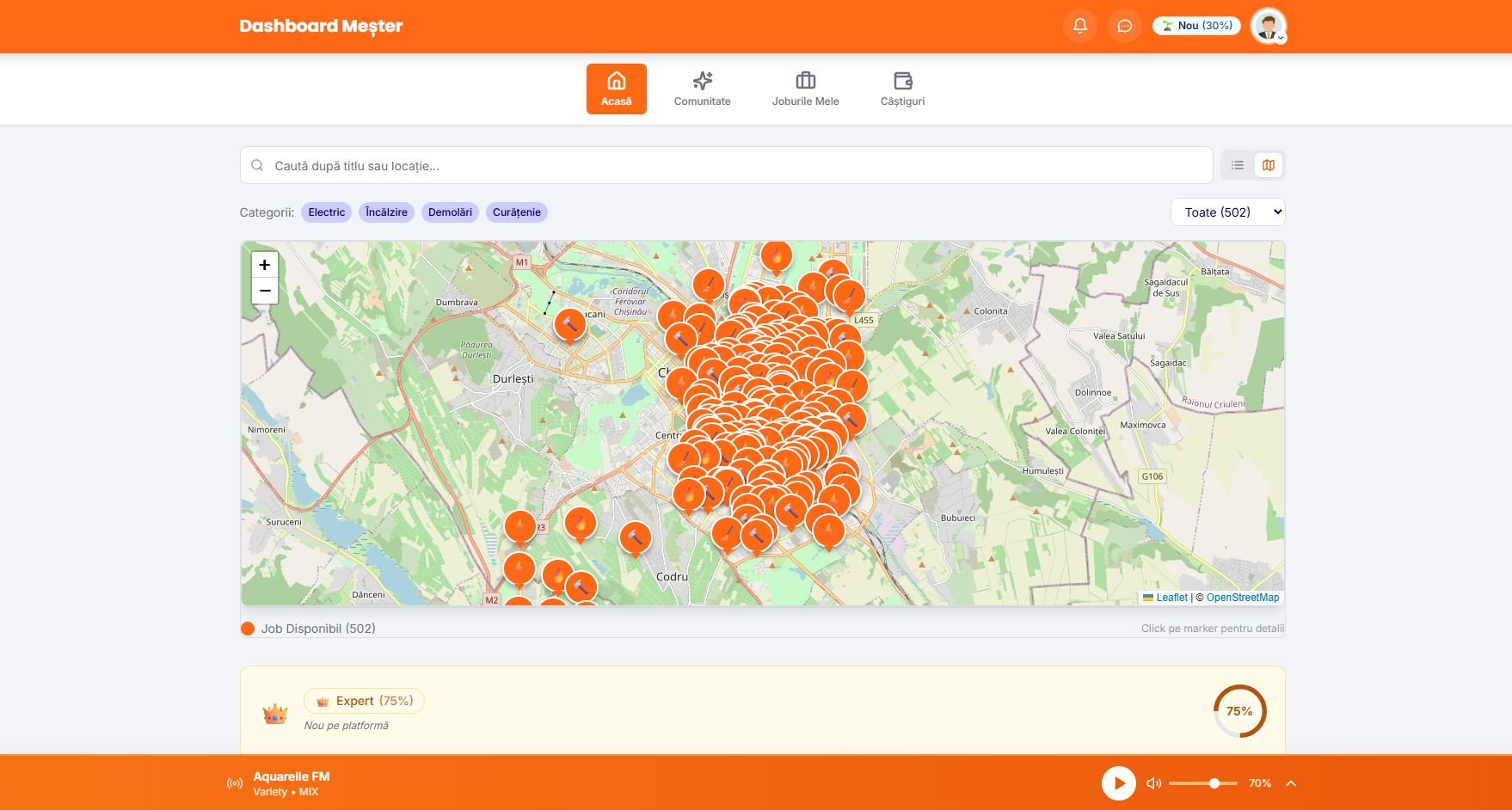 StarFix platforma creare profil meșter verificat Moldova